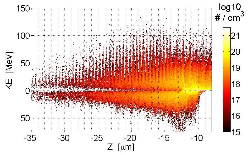 PIC simulation output